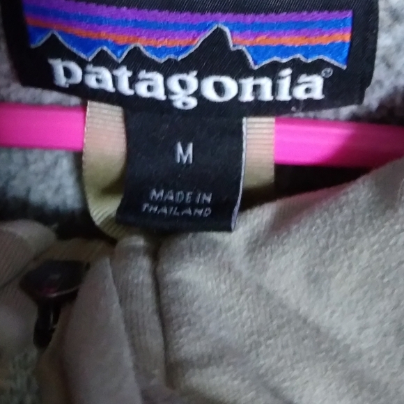 Patagonia Women’s Better Sweater 1/4 Zip Fleece Tan Gray Barefoot Sz  Medium - Picture 3 of 7